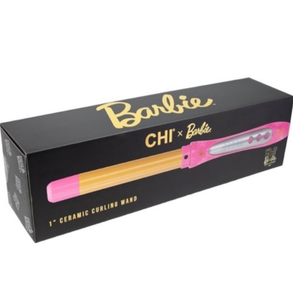 Chi x Barbie Curl Wand 1” 60th Anniversary Edition New in Box